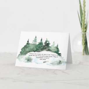 Venham Ao Cartão De Saudação Florestal De Moir De