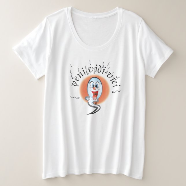 Veni Vidi Vici Bald Mami T-Shirt (Frente do Design)