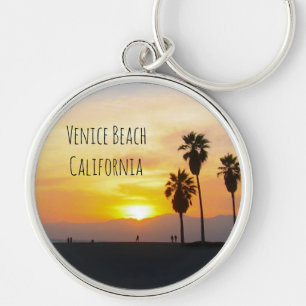 Venice Beach California Sunset Souvenir Chaveiro
