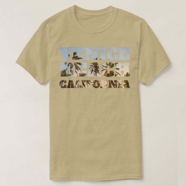Venice Beach California T-Shirt (Frente do Design)