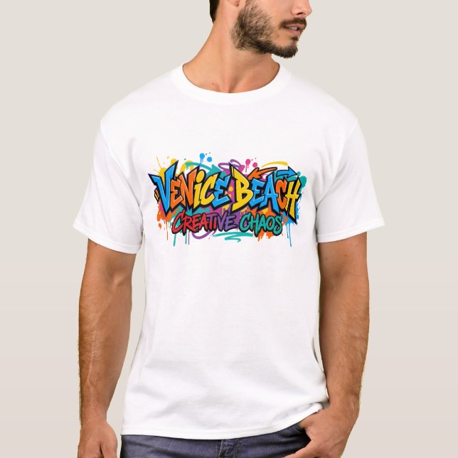 Venice Beach Creative Chaos T-Shirt – Artistic (Frente)