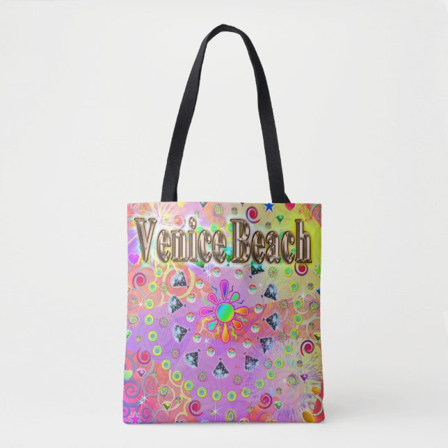 Venice Beach Lucky Ouro Tote Bag (Frente)