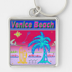 "Venice Beach" Surfer Chaveiro