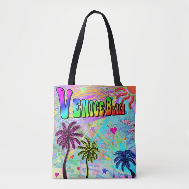 Venice Beach Vivid Romance Tote Bag (Frente)