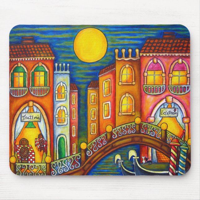 Venice Soiree Mousepad Por Lisa Lorenz (Frente)