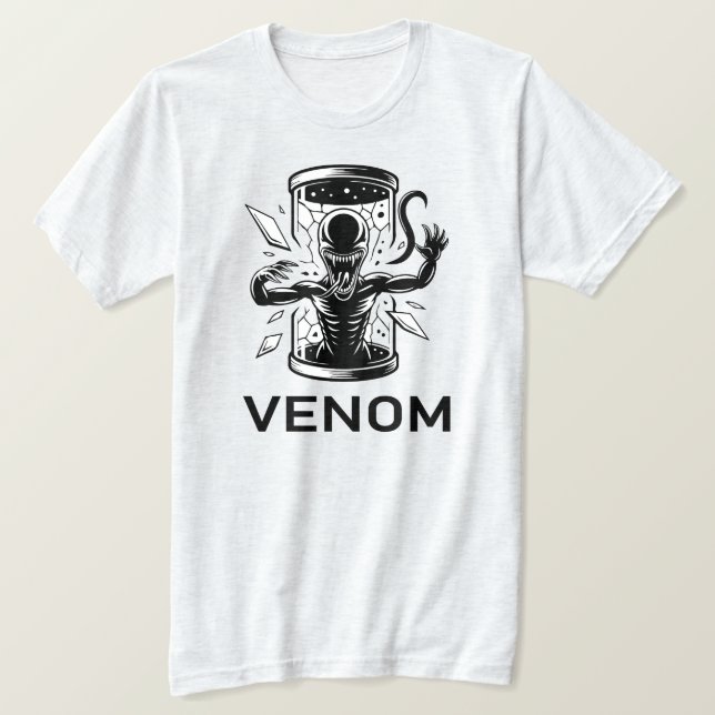Venom Symbiote Monster Graphic T-Shirt  (Frente do Design)