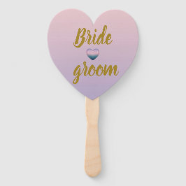 Vental Leque Floral Rosa Lavanda Casamento de Verã