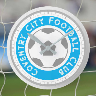 Ventilador de futebol ou Relógio redondo de adepto