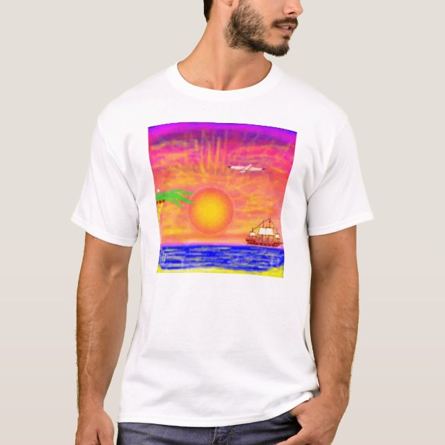 Vento, onda, luz solar - t-shirt (Frente)