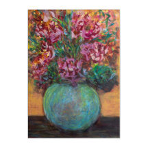 Ventos de Mudança Vibrante Floral Abstrato Edição