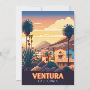 Ventura Sunset Mounts Sul da Califórnia Retro