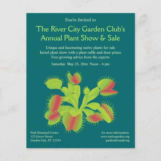 Venus Flytrap Flyer (Frente)