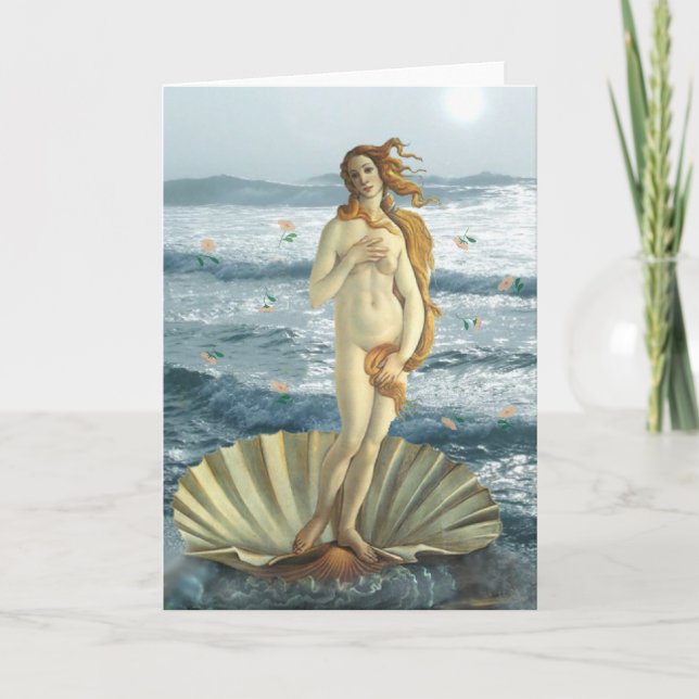 Venus no cartão da praia (Frente)
