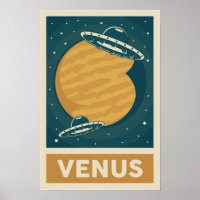 Venus Retro Galaxy OFO Poster