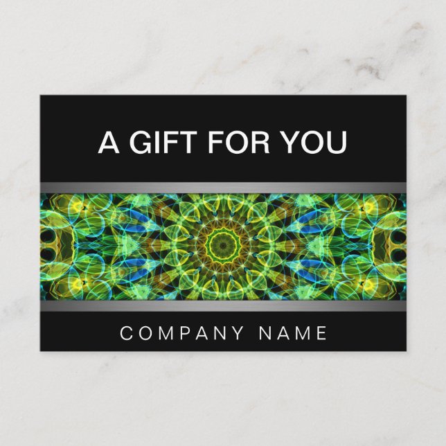 Ver o seu certificado de presente de mandala (Frente)