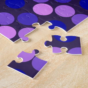 Ver pontos roxo e QUEBRA-CABEÇA de JIGSAW rosa