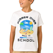 Verão De Volta À Camiseta Da Escola
