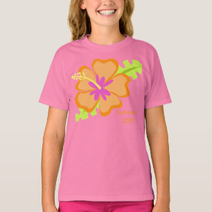 Verão do hibiscus do t-shirt 2011