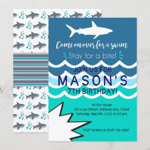 Verão dos meninos do convite da natação da fest