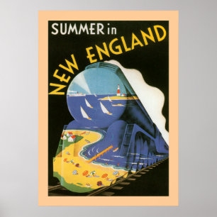 Verão no poster de Nova Inglaterra
