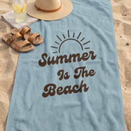 Verão Retro é a Toalha de Praia Personalizada