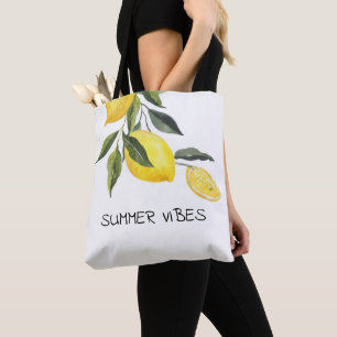 VERÃO VIBES LEMON TOTE BAG, PERFEITO PARA TODO DIA