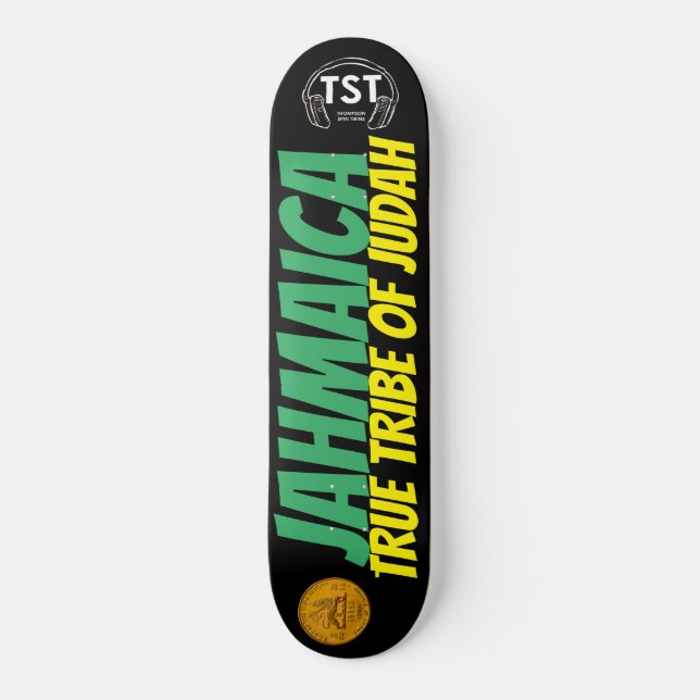 VERDADEIRA TRIBO DE JUDÁ JAHMAICA Skateboard (Frente)