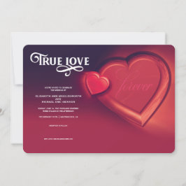 Verdadeiro Amor, Dois Corações, Convite de Casamen