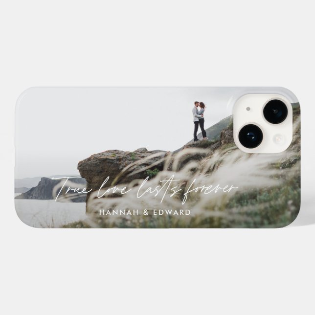 Verdadeiro Amor, foto moderna, presente personaliz (Verso (horizontal))