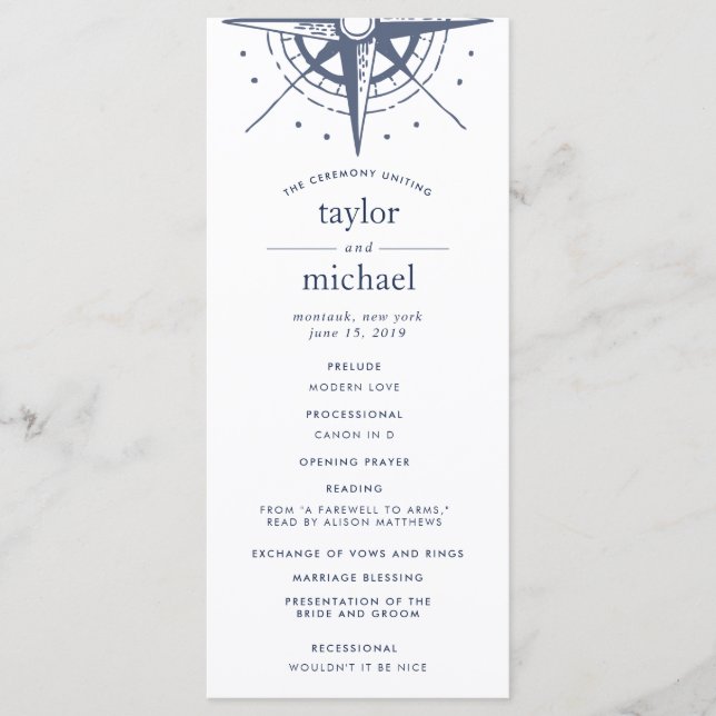 Verdadeiro Programa de Cerimônia de Casamento do N (Frente)