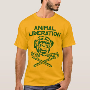 Verde animal do t-shirt da libertação