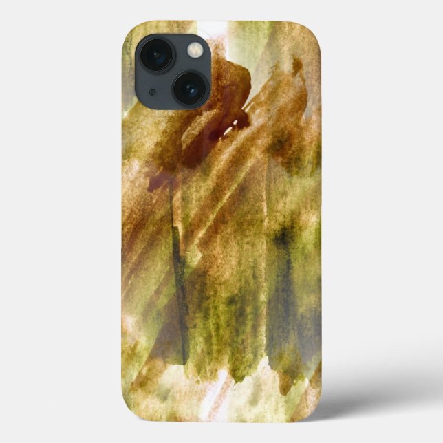 verde-arte, fundo de pintura de mão castanha sem c (Verso)