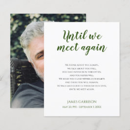Verde até nos encontrarmos de novo Poema Memorial 