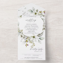 Verde claro | Casamento Calliográfico Branco Flora