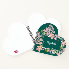 Verde com Flores Rosa Personalizadas