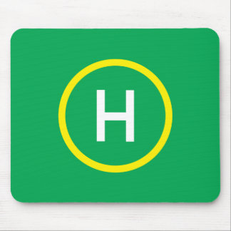 Verde contínuo de Mousepad do heliporto