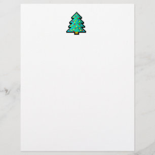 Verde da árvore de Natal da arte do pixel com