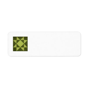 Verde das etiquetas de endereço do remetente do