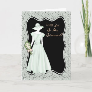 Verde de Convite de Bridesmaid