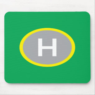 Verde de Mousepad do heliporto
