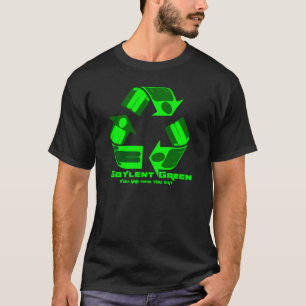 Verde de Soylent você é quem você come. T-shirt