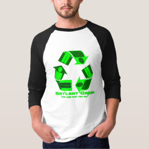 Verde de Soylent você é quem você come. T-shirt
