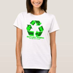 Verde de Soylent você é quem você come. T-shirt