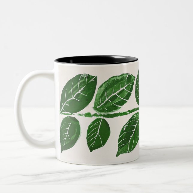 Verde Deixa Uma Caneca De Dois Tons (Esquerda)