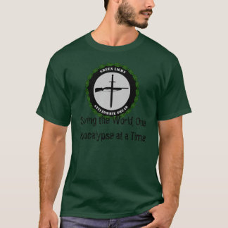 Verde do t-shirt de GLAZS
