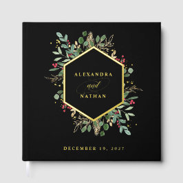 Verde dourado em Preto | Casamento de Natal Dourad