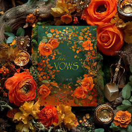 Verde e Dourado Celta Seu Cartão De Casamento