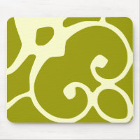 verde e mousepad do design do marfim
