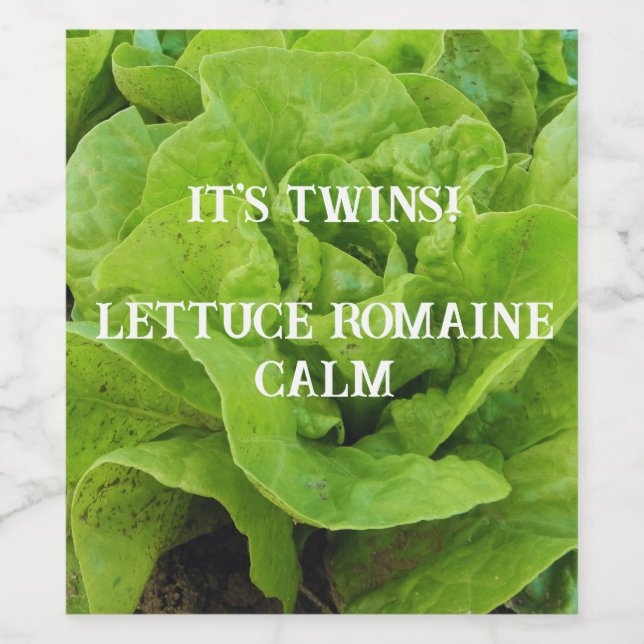 Verde é Rótulo de Vinho Gêmeos (Rótulo Único)