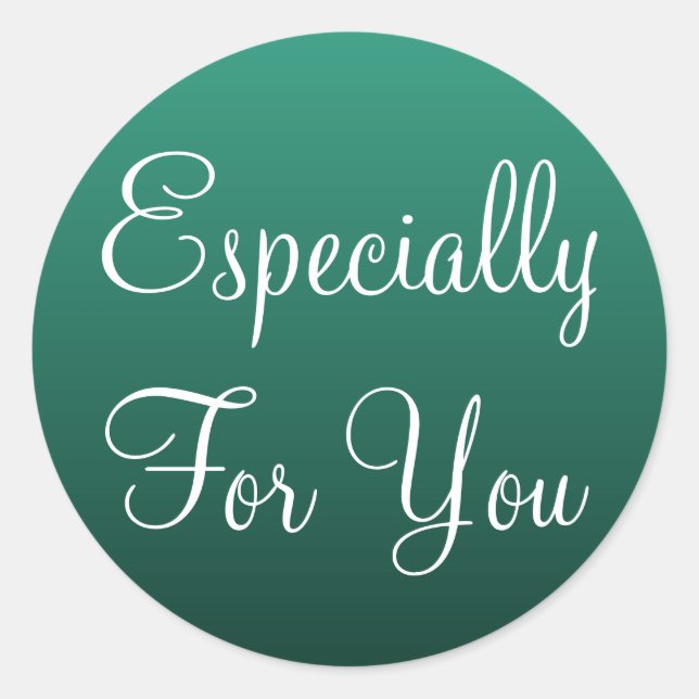 Verde, Especialmente Para Os Seus Autocolantes (Frente)